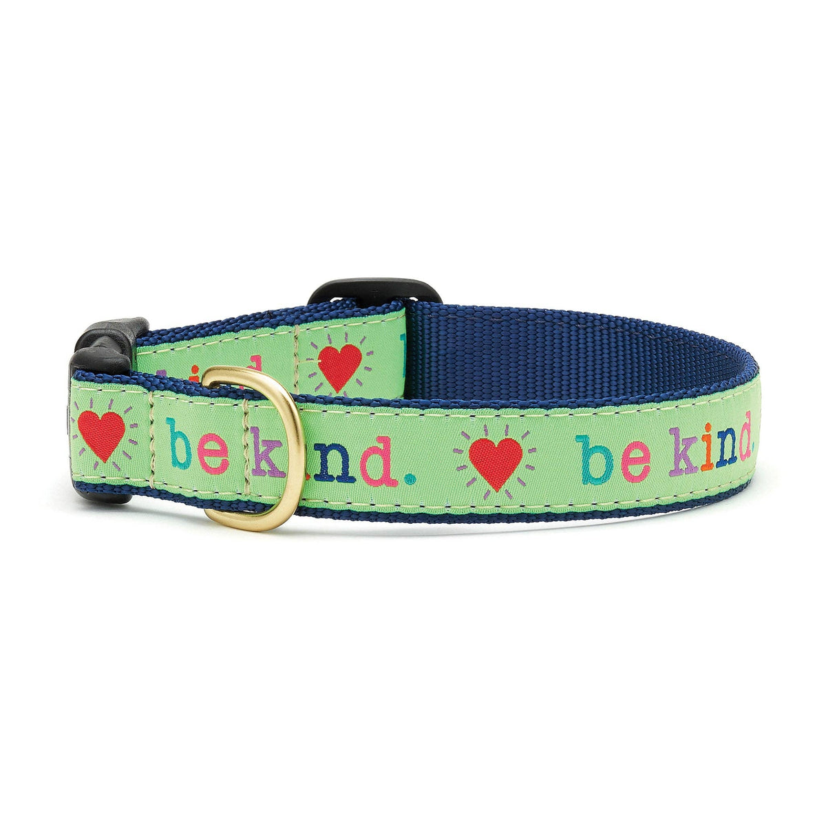 Up Country Be Kind Dog Collar - Green