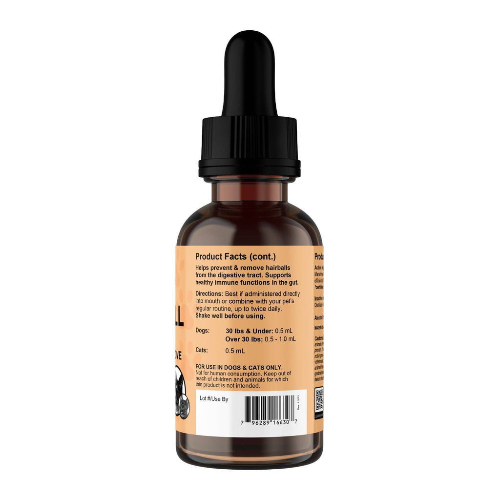 Hairball Relief Single Herb Tonic | Marshmallow Root | Prevent & Remove Hairballs
