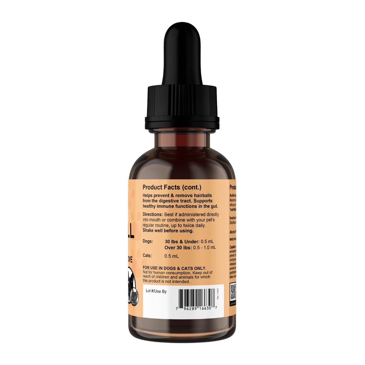 Hairball Relief Single Herb Tonic | Marshmallow Root | Prevent & Remove Hairballs