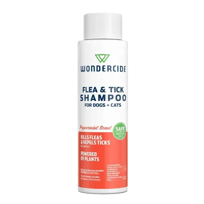 Wondercide Flea & Tick Shampoo Dogs + Cats Peppermint 12oz