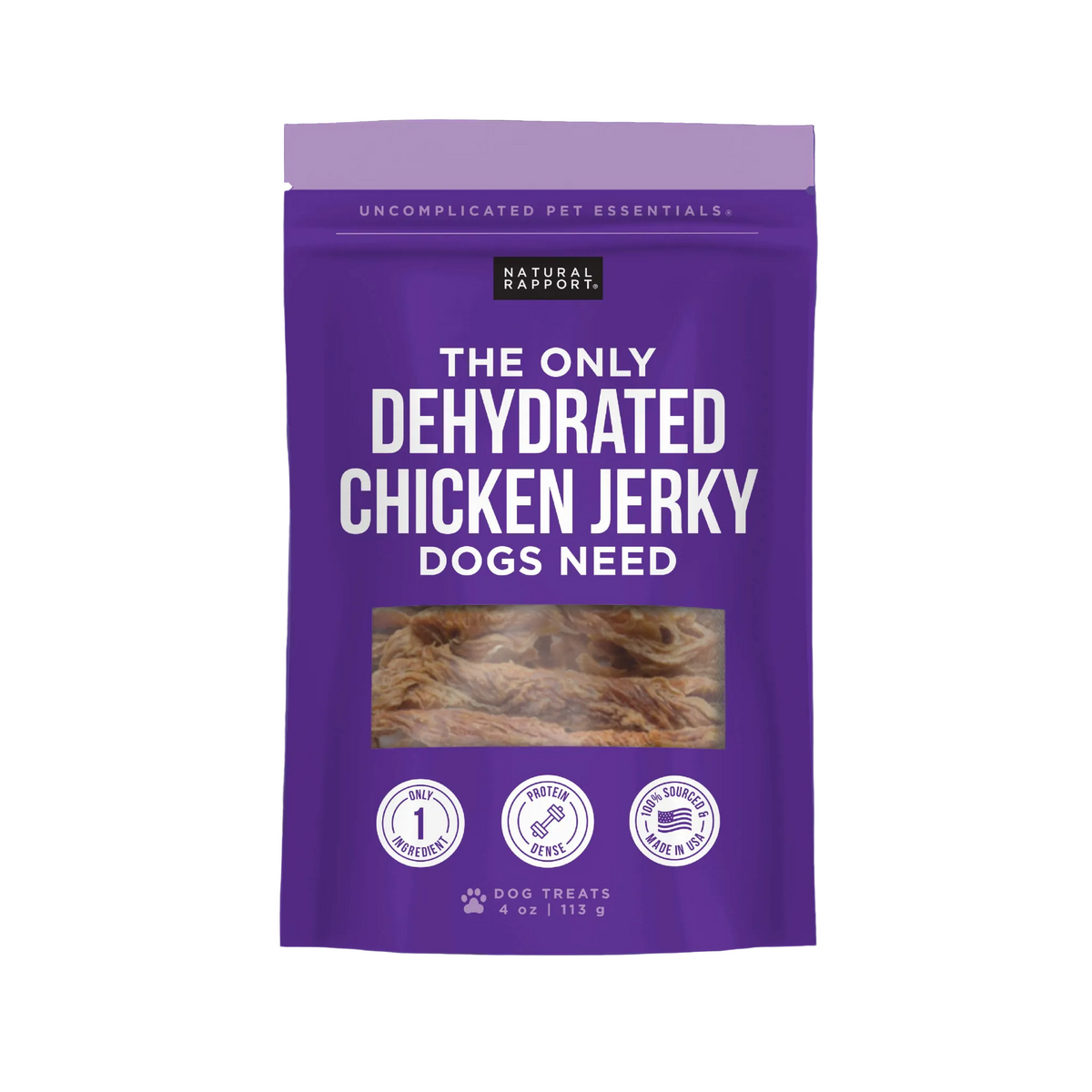 The Only Dehydrated Chicken Jerky Dogs Need