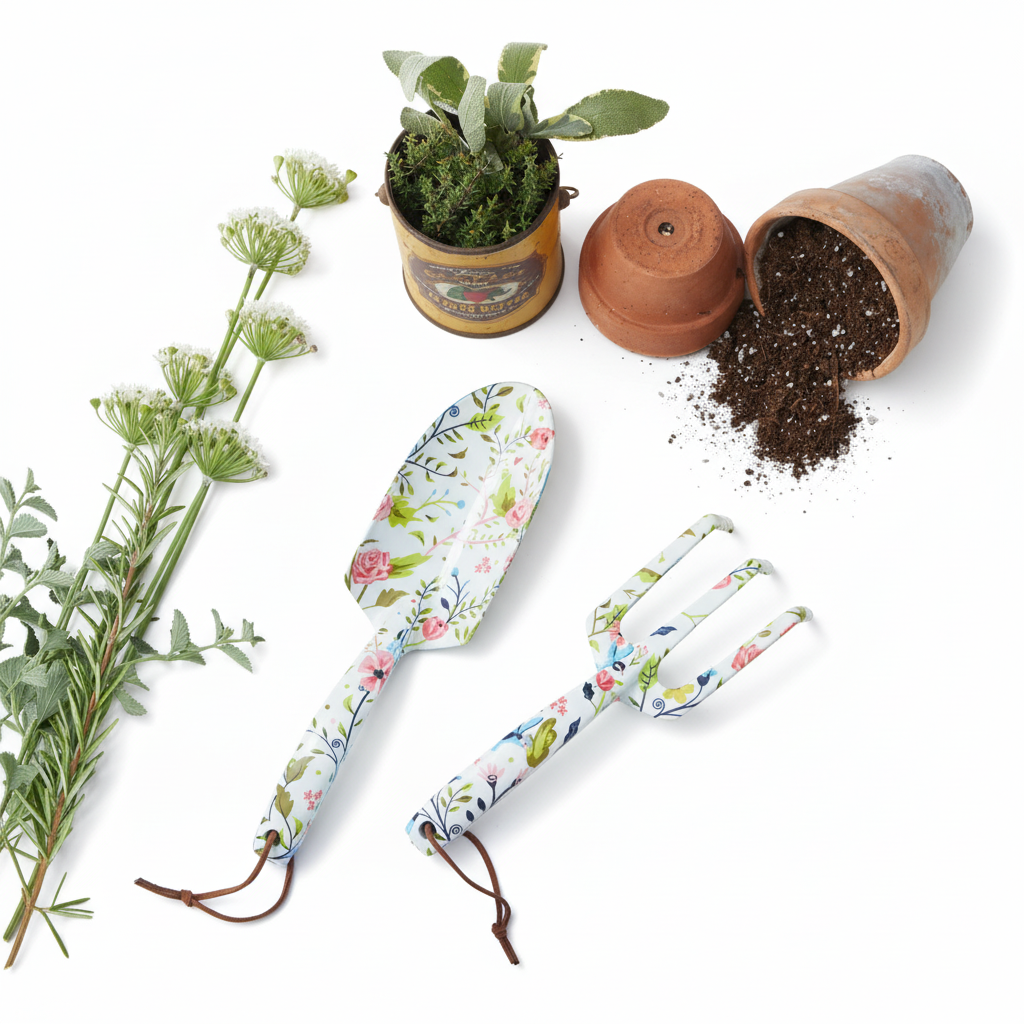 Womenswork Floral Patterned Hand Cultivator Garden Tool