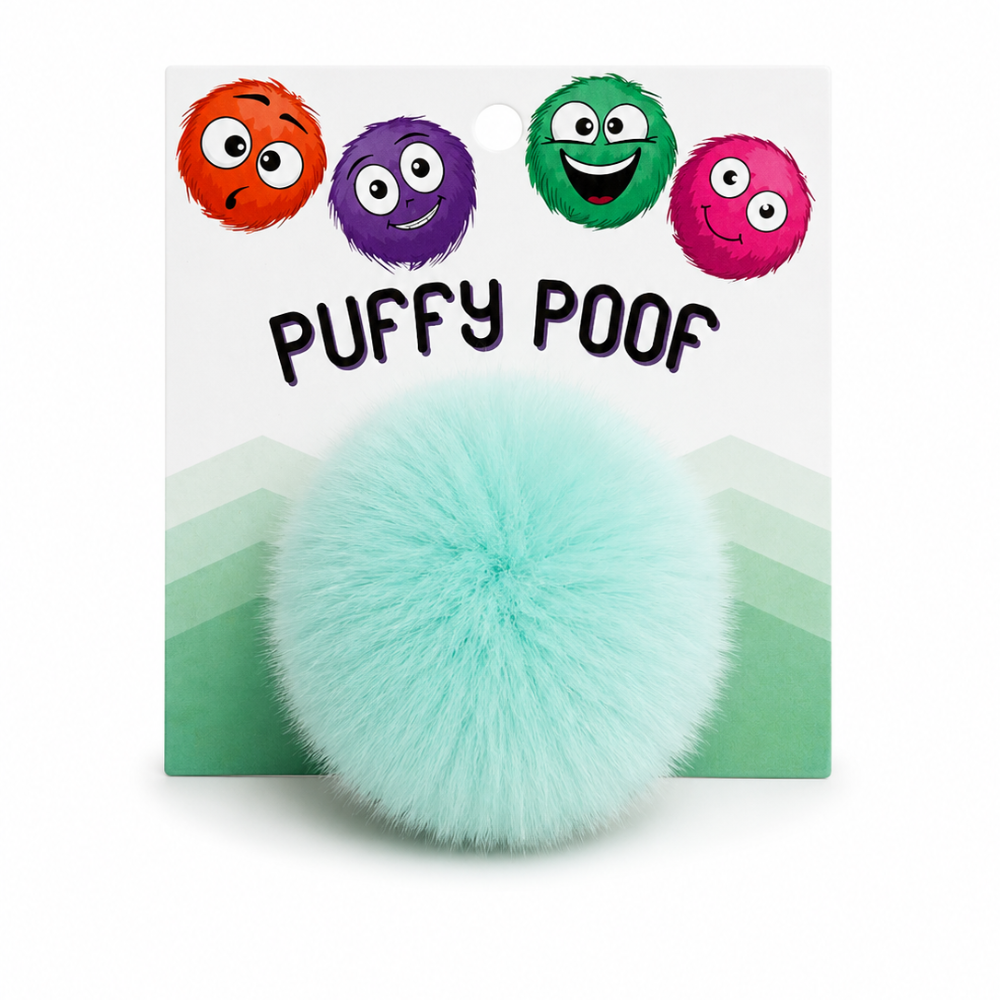 Koira Puffy Poof Cat Toy - Purple