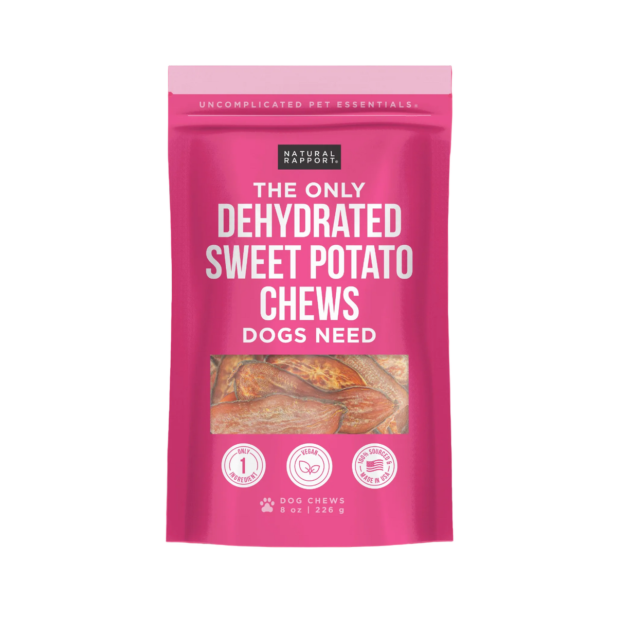 The Only Dehydrated Sweet Potato Chews Dogs Need