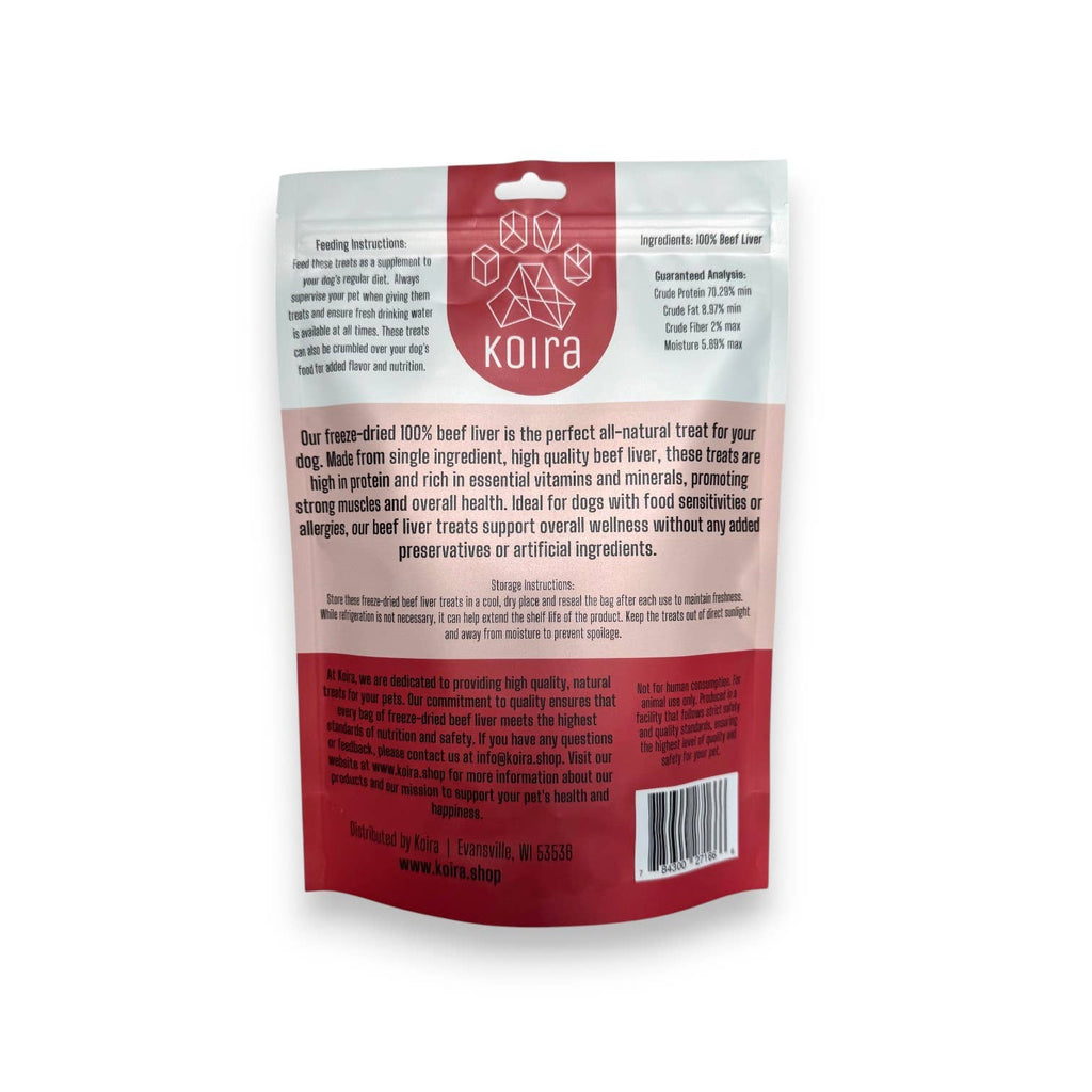 Koira Freeze - dried Beef Liver Dog Treats