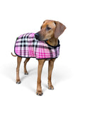 Chilly Dog Pink Plaid Blanket Dog Coat