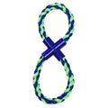 AMAZING PET 15" Figure-8 Tug Toy Blue/Green