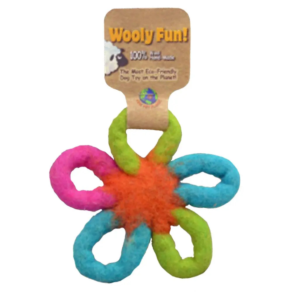AMAZING PET 6.5" Star Ball Dog Toy - Wool Dog Toy