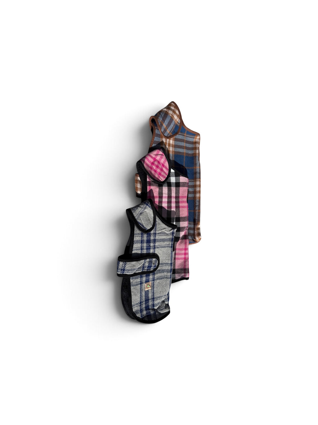 Chilly Dog Pink Plaid Blanket Dog Coat