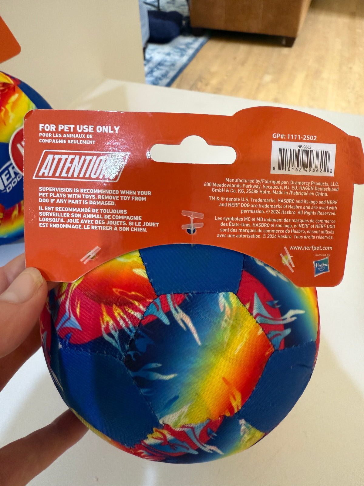 Nerf 2-pack, Donut Toy and Soft, Squeaky Ball - Toy Combo $20