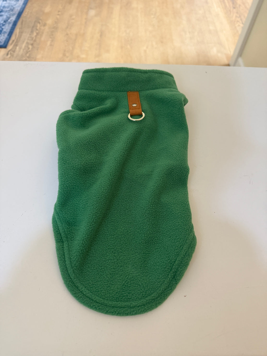 Gooby Every Day Fleece Cold Weather Dog Vest for Small Dogs (Around 11-lb) - Green