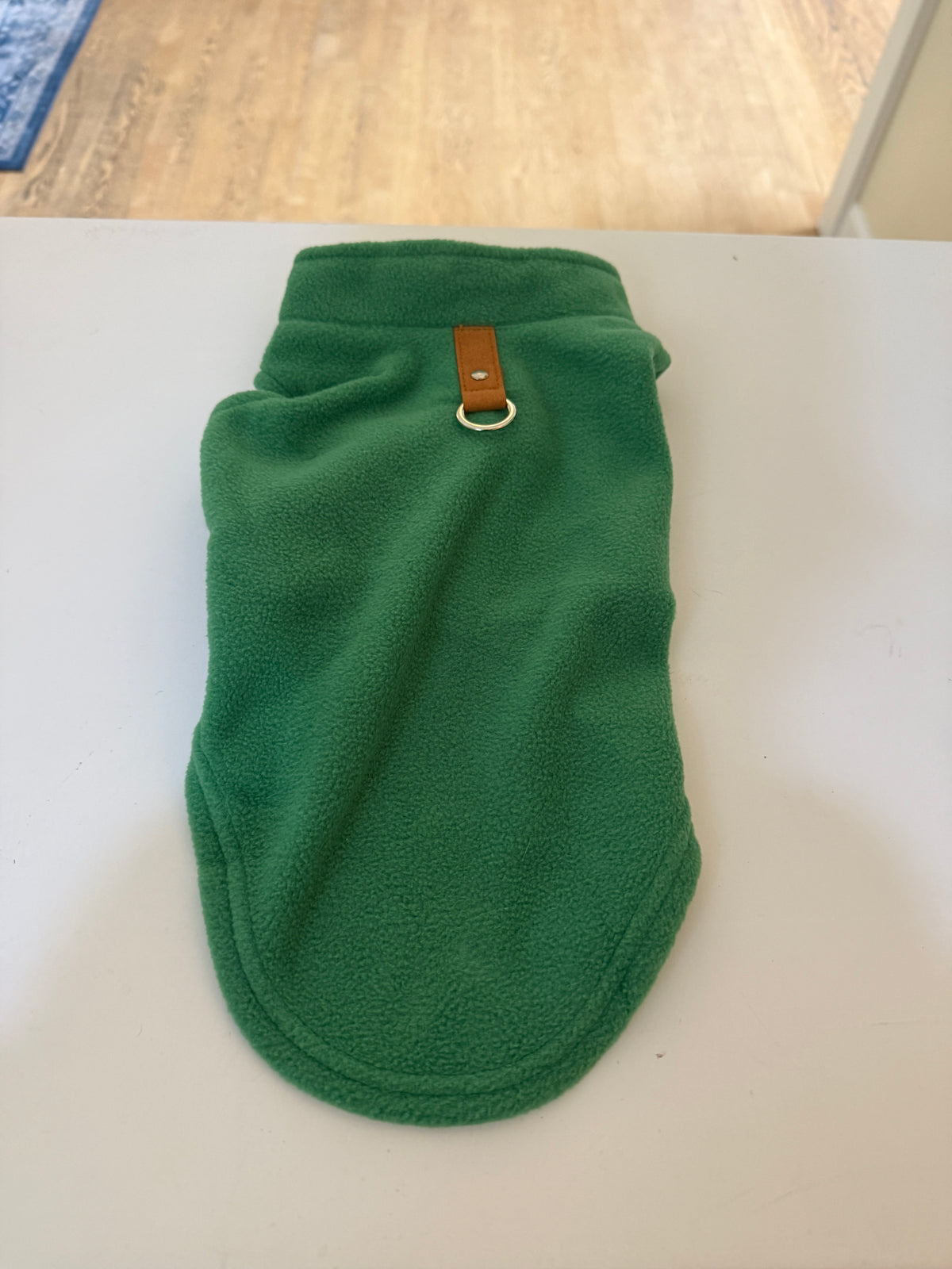 Gooby Every Day Fleece Cold Weather Dog Vest for Small Dogs (Around 11-lb) - Green