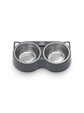 Fuliuna Heated Cat Bowl, Heated Pet Bowl with Double Stainless Steel Bowls 23 OZ