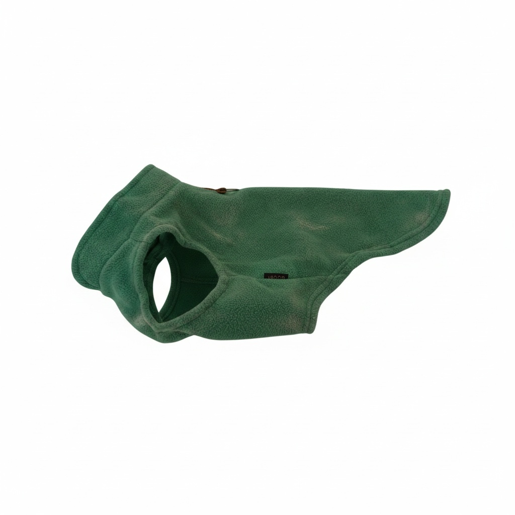 Gooby Every Day Fleece Cold Weather Dog Vest for Small Dogs (Around 11-lb) - Green