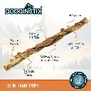 Barking Gardener DOGGINSTIX 12-inch braided lamb tripe natural dog chew for dental health and enrichment