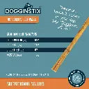 Barking Gardener DOGGINSTIX 12-inch natural odor-free beef bully stick dog chew on a branded product information card