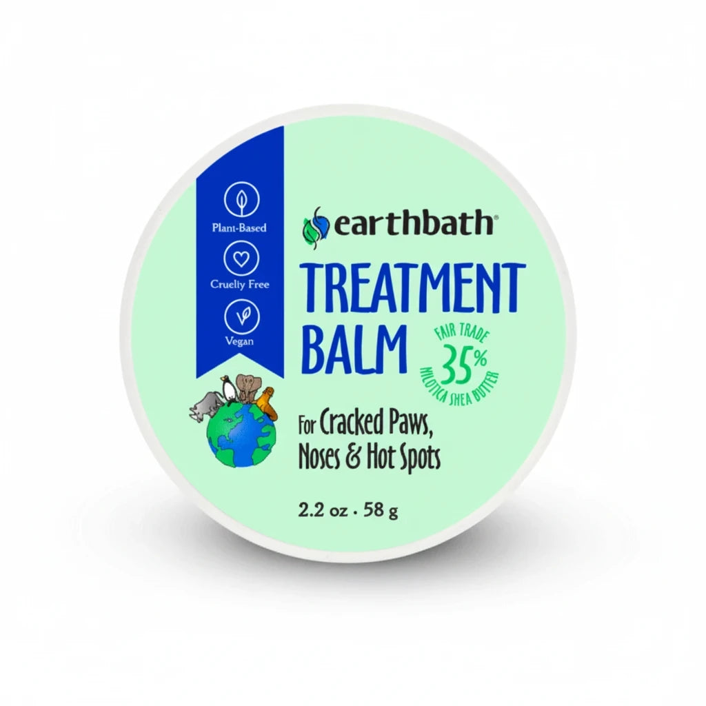 Barking Gardener earthbath plant-based treatment balm for soothing cracked dog and cat paws, noses, and hot spots.