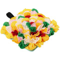 Barking Gardener multi-colored felt snuffle mat for dogs, designed for interactive foraging and mental stimulation.