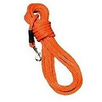 Barking Gardener MENDOTA 30-foot orange polypropylene dog training long line with metal snap hook