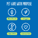 Barking Gardener earthbath treatment balm features icons for plant-based, vegan, non-GMO, and cruelty-free pet care.