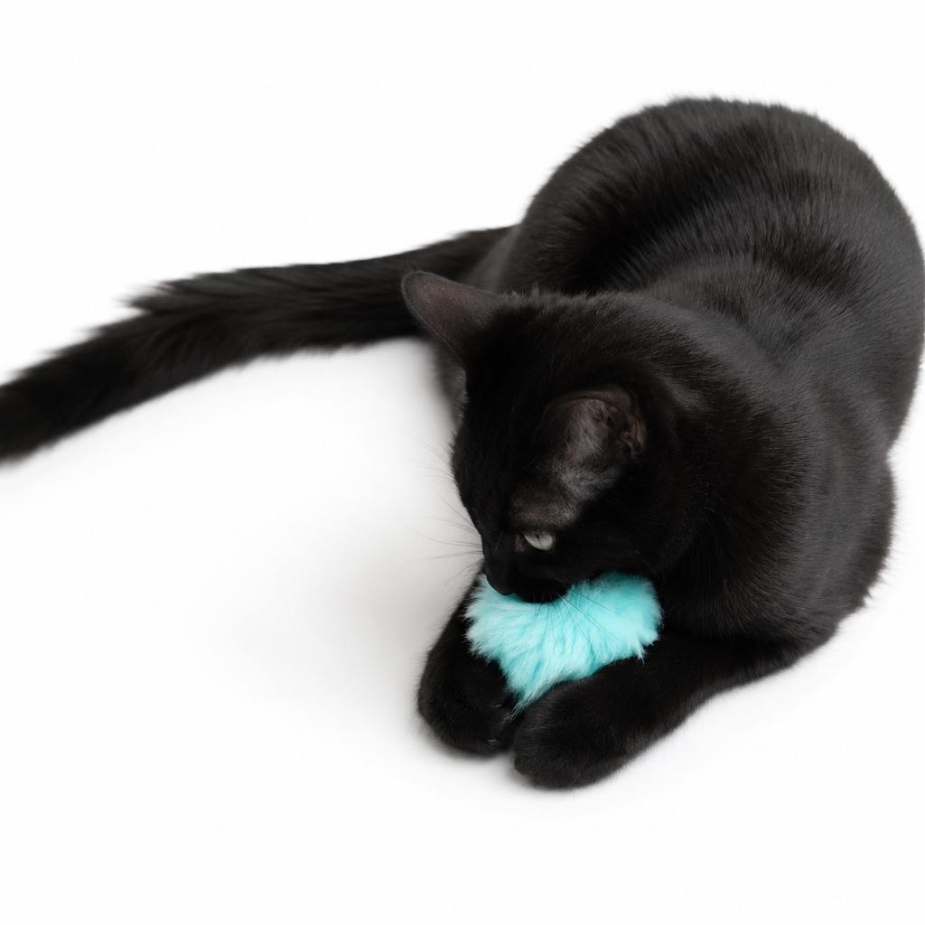 Koira Puffy Poof Cat Toy - Purple