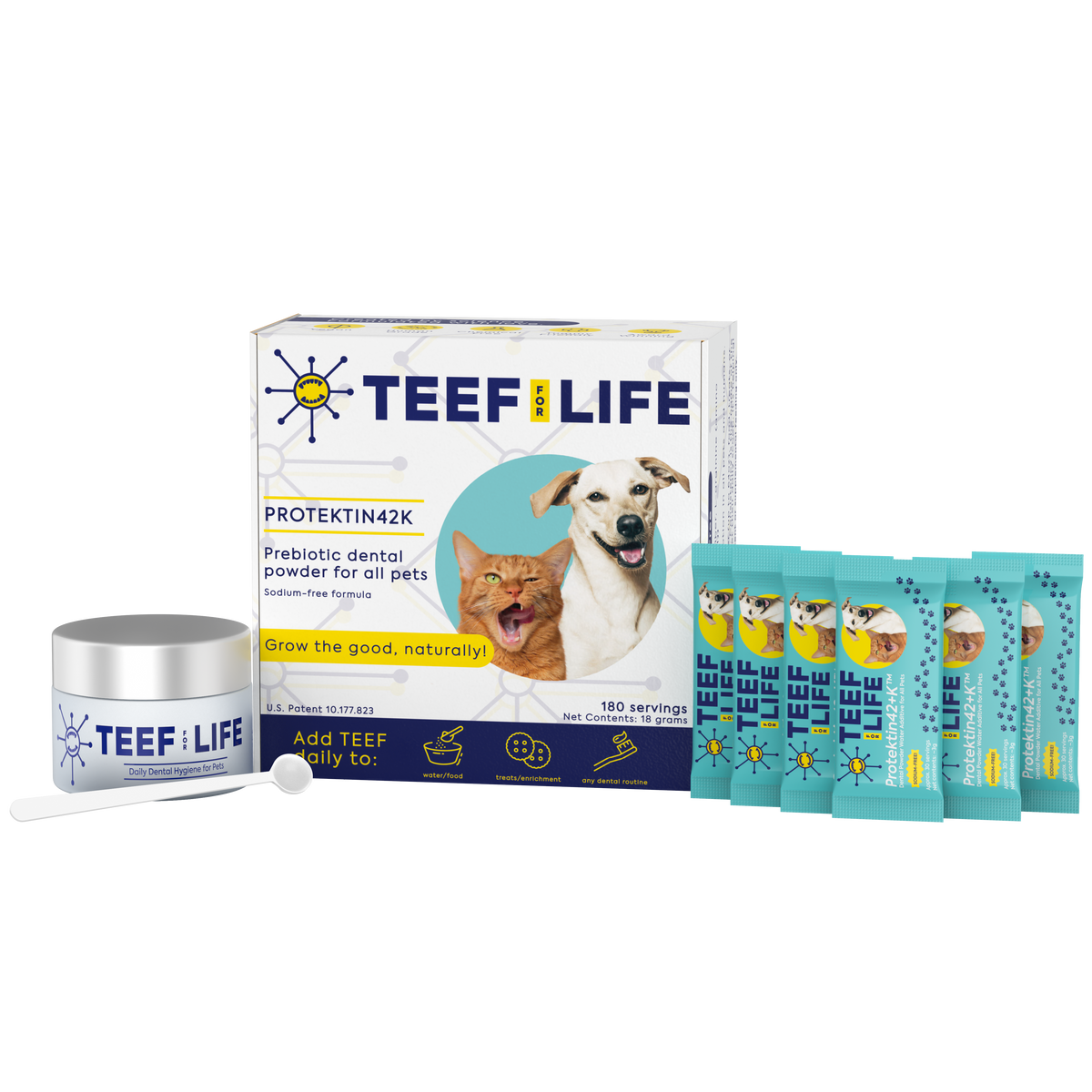 Protektin42K: Prebiotic Dental Powder for all pets