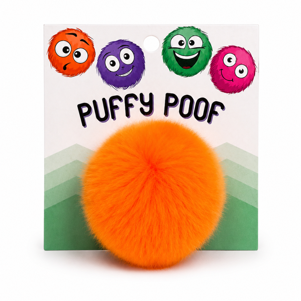 Koira Puffy Poof Cat Toy - Purple