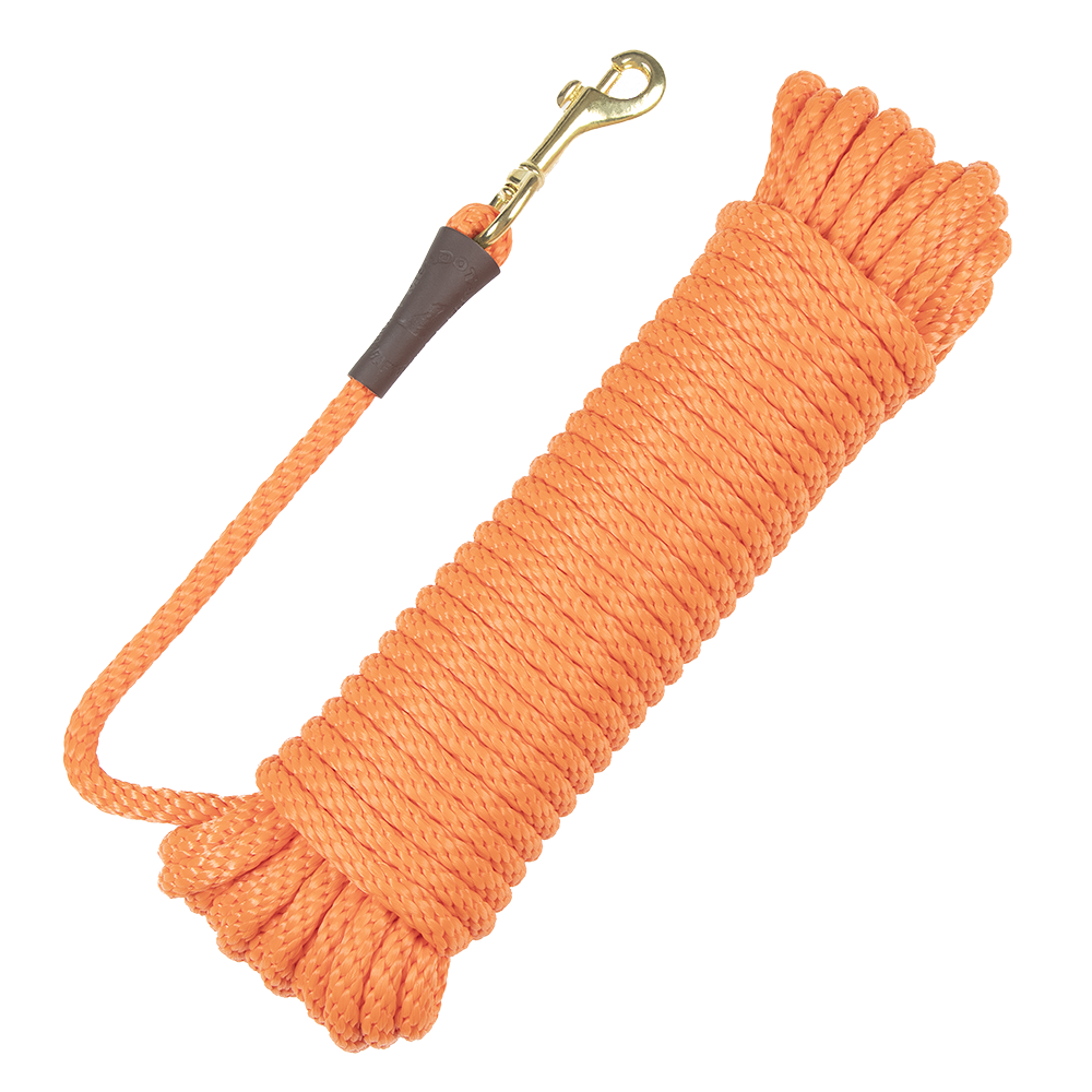 Mendota Pet Pro Trainer 30' Dog Trainer Check Cords - Black