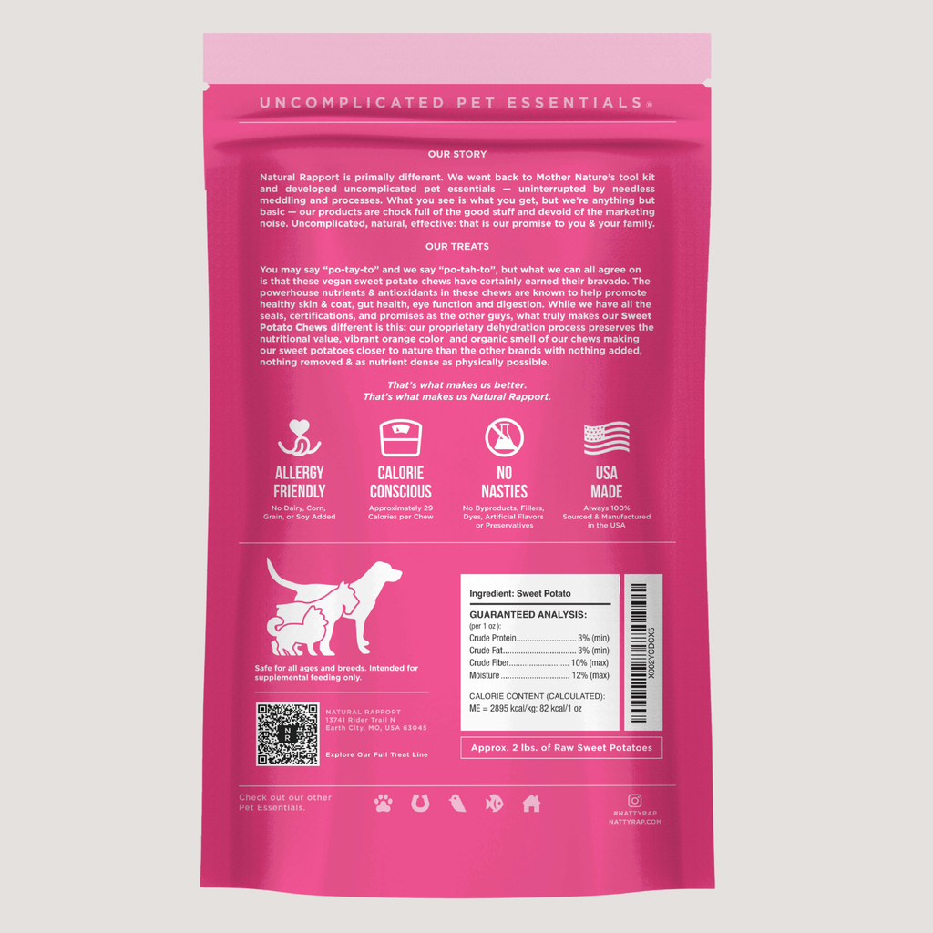 The Only Dehydrated Sweet Potato Chews Dogs Need