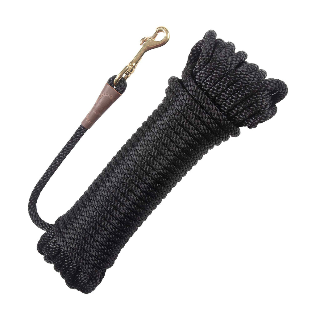 Mendota Pet Pro Trainer 30' Dog Trainer Check Cords - Black